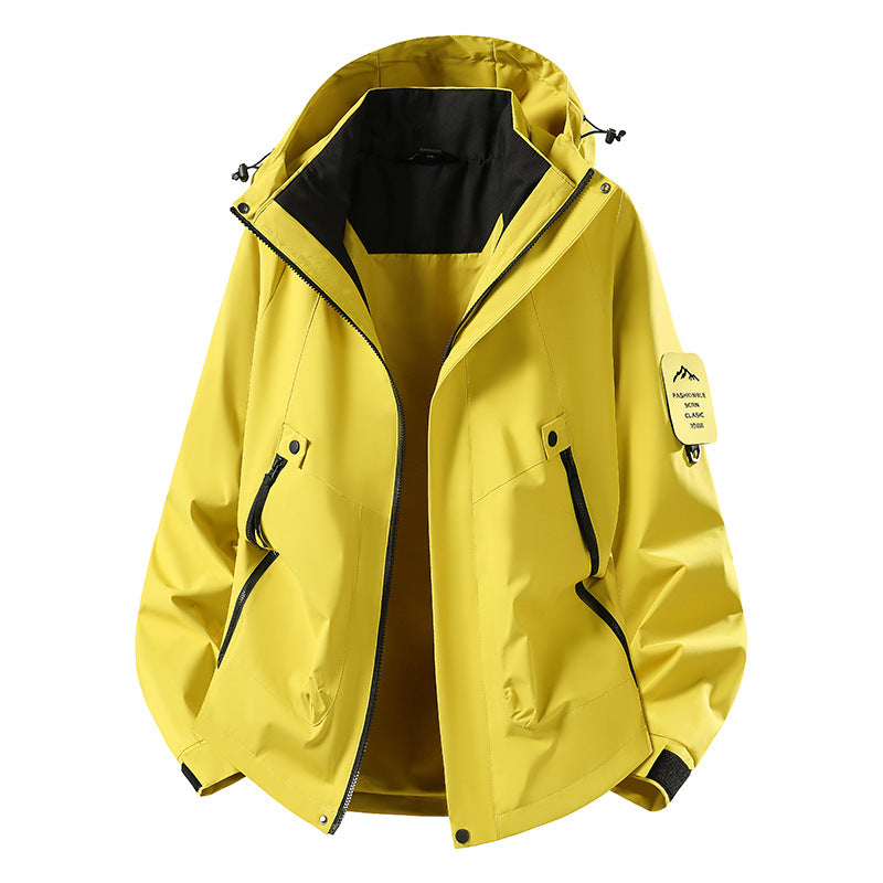 Men's Two-in-One Weather Protection Jacket with Removable Padded Vest and Adjustable Hood Mune Fashion