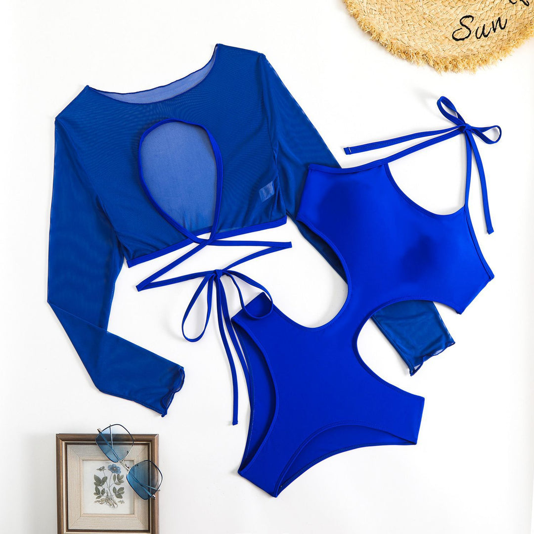 Ladies Crop Top Bikini Set with stylish cover-up Mune Fashion