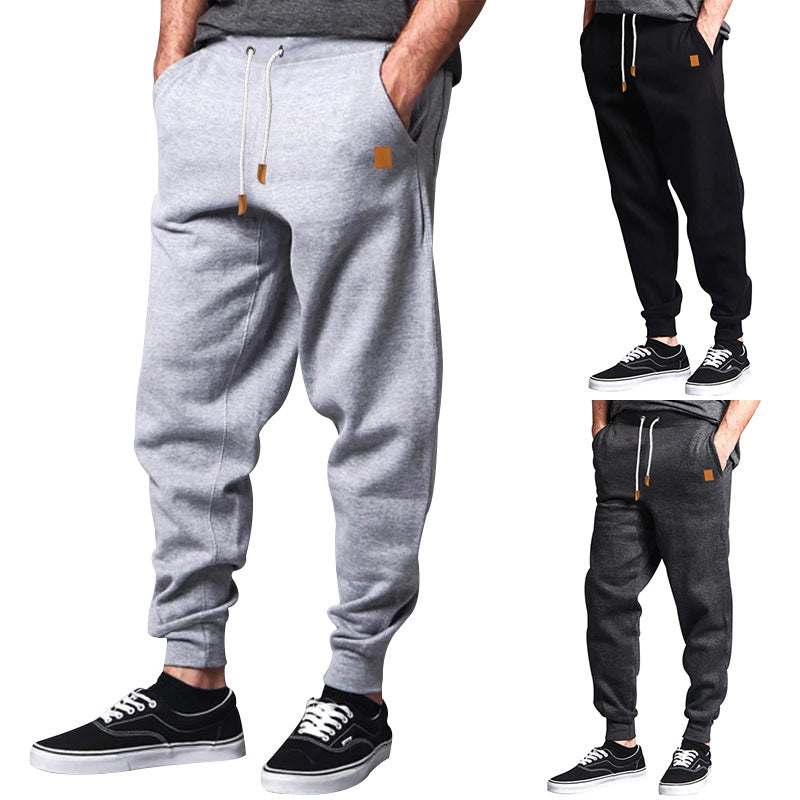 Men's nan Relax pants made of heavy sweat with drawstring and ribbed ankle cuffs Mune Fashion