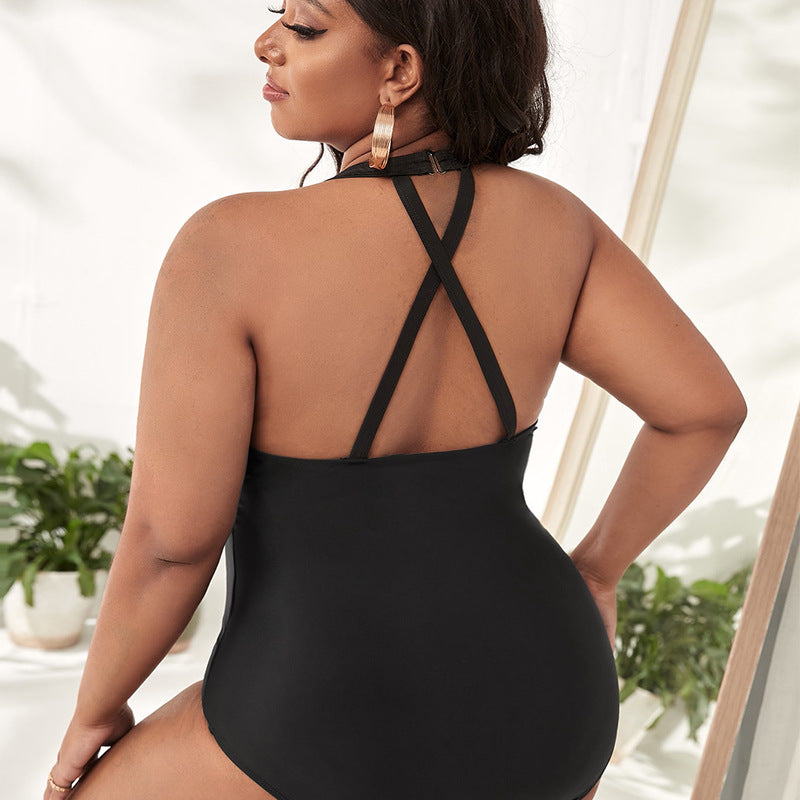 Women's one-piece swimsuit with exciting leopard pattern and transparent inserts Mune Fashion