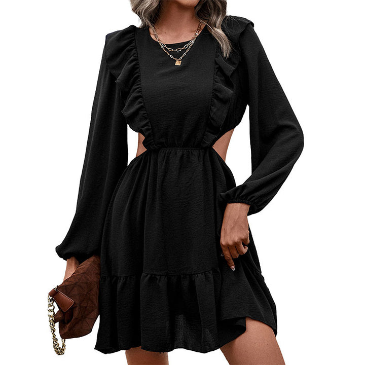 Women Stylish Wrap Dress with Ruffle Details Mune Fashion
