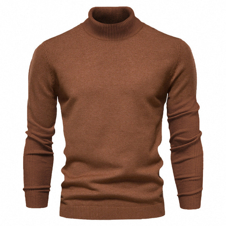 Men's Fashionable Turtleneck Sweater Made Of Fine Merino Wool Mune