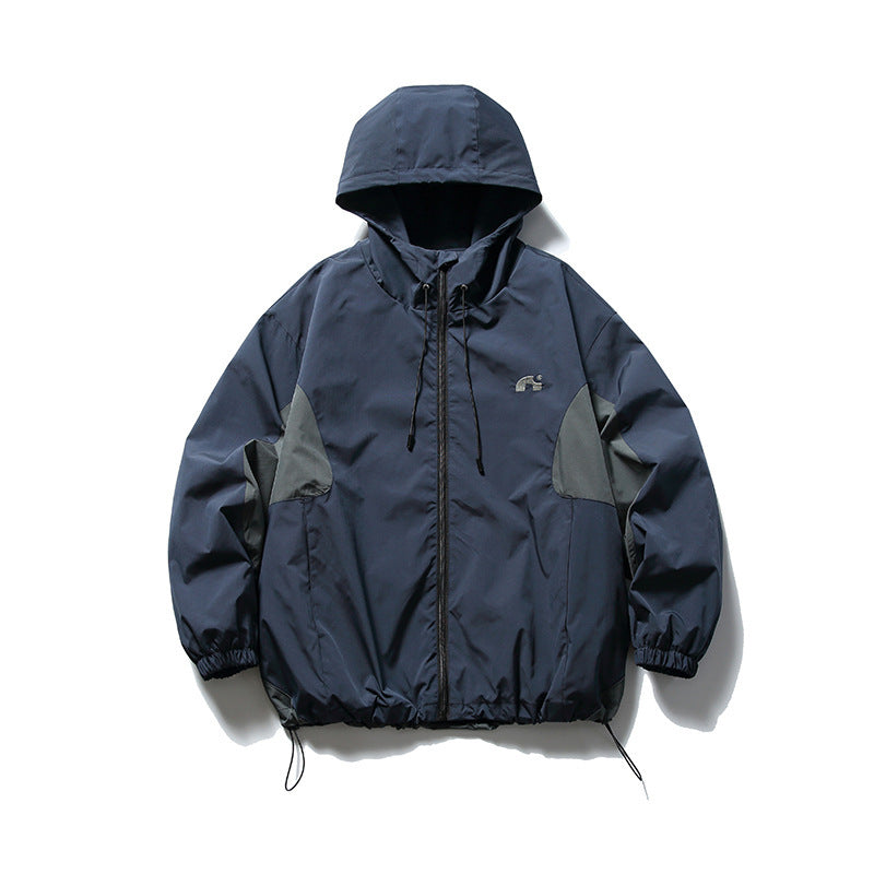 Unisex Technical Hooded Overjack in Boxy Cut with Drawstring Hem Mune Fashion