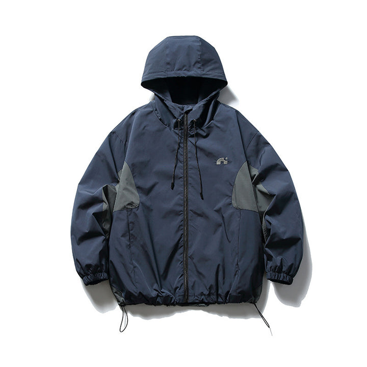 Unisex Technical Hooded Overjack in Boxy Cut with Drawstring Hem Mune Fashion