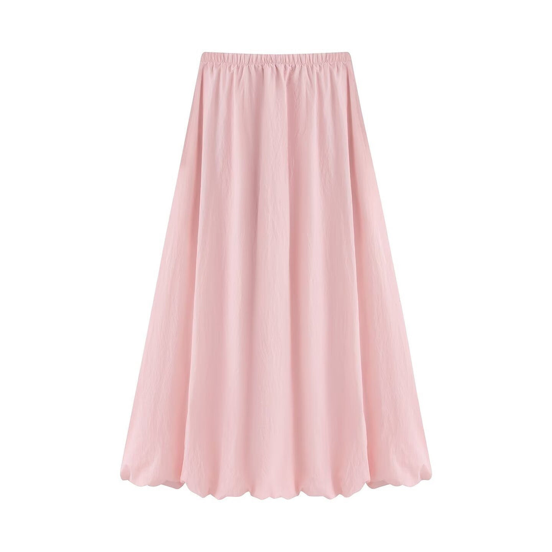 Women’s maxi skirt with wide pleats and balloon-shaped hem Mune Fashion
