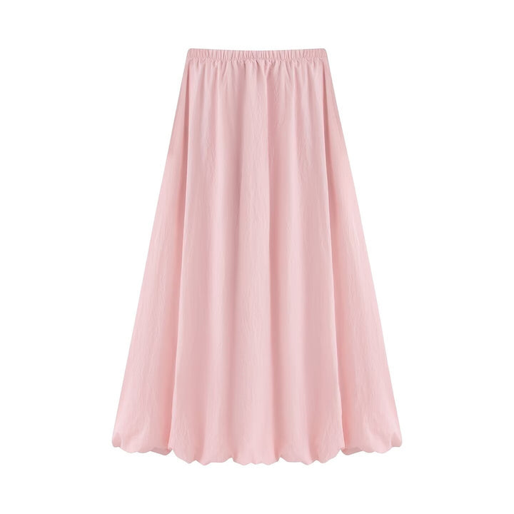 Women’s maxi skirt with wide pleats and balloon-shaped hem Mune Fashion