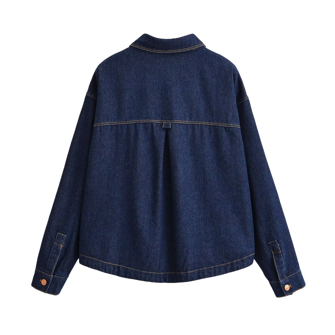 Women's Oversized Denim Jacket in Worker Look Mune Fashion