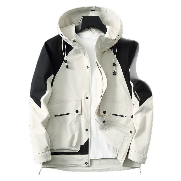 Men's Technical Parka Jacket in Utility Style with Hood, wind and water-repellent shell Mune Fashion