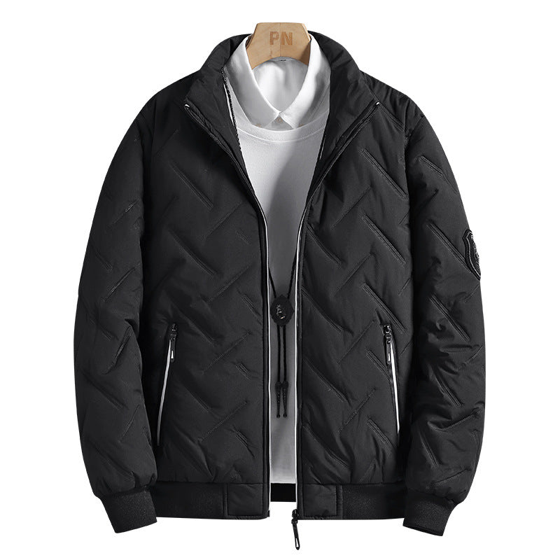 Men's Insulated Padded Jacket with High Collar Mune Fashion