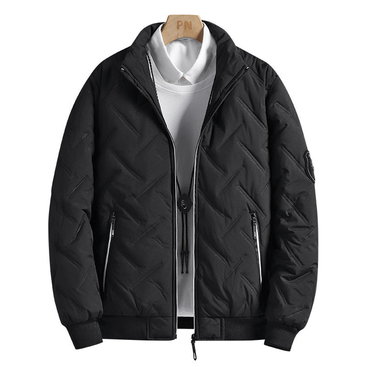 Men's Insulated Padded Jacket with High Collar Mune Fashion
