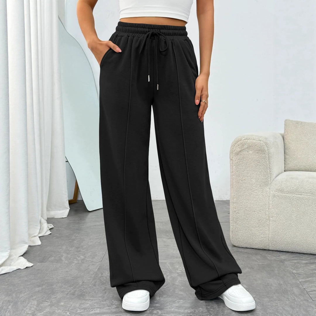 Women's comfortable high-waist joggers with drawstring and deep side pockets Mune Fashion