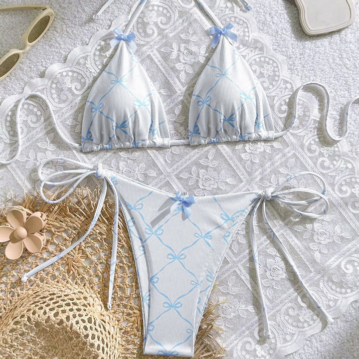 Women's Triangle Bikini with Delicate Bow Details Mune Fashion