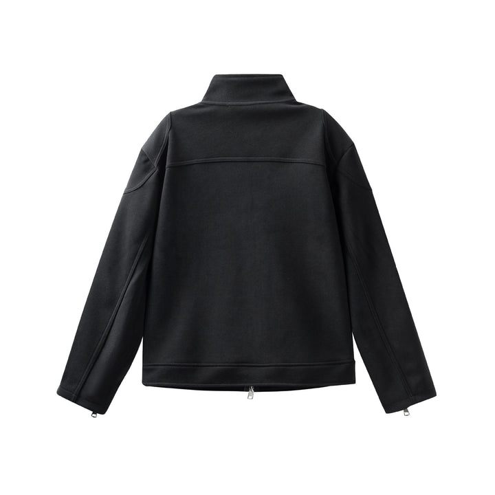 Unisex High Collar Zip Jacket made of French Terry with sleeve slits and side pockets Mune Fashion
