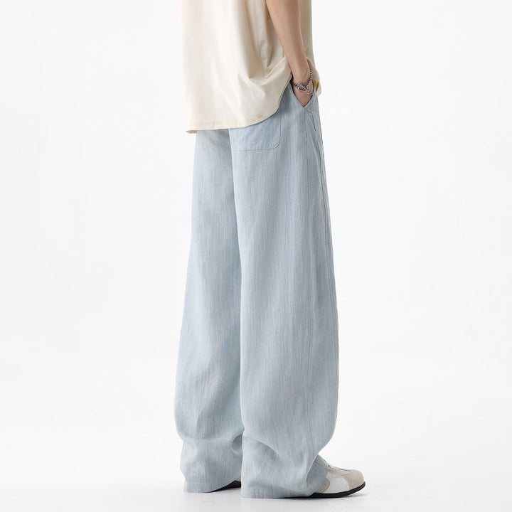 Men's Comfortable and Airy Relaxed Fit Linen Pants Mune Fashion