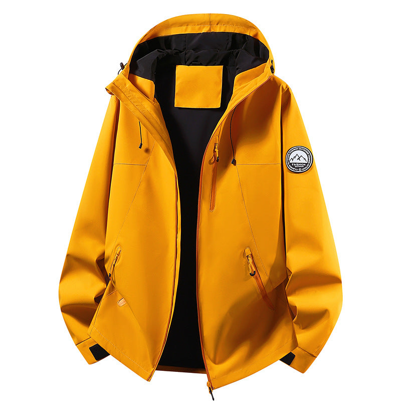 Unisex ultralight waterproof hooded jacket with welded seams and chest zipper Mune Fashion