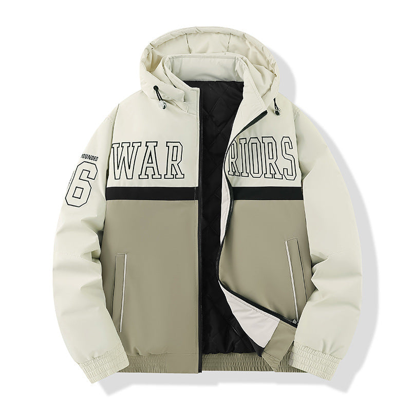 Men's Sporty Quilted Jacket with Hood Mune Fashion