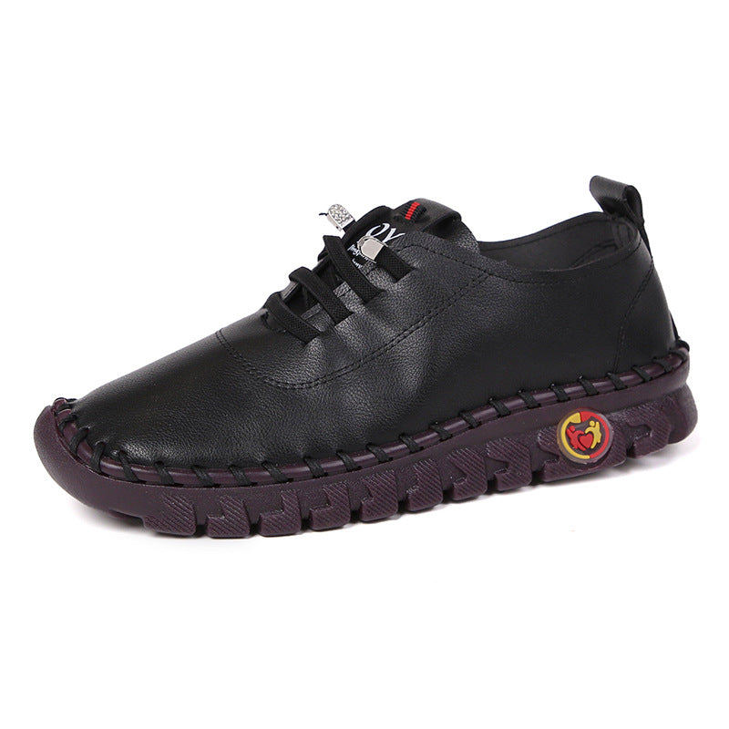 Women's lightweight casual sneakers with hand-stitched welt seam, elastic lacing system and profiled rubber sole Mune Fashion