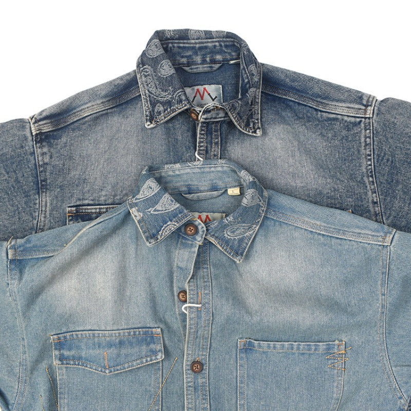 Men's Denim Shirt Jacket Mune Fashion