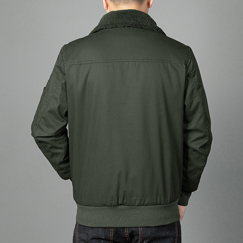 Men's Thermo Pilot Blouson with continuous teddy fleece, flap pockets, and sleeve organizer Mune Fashion