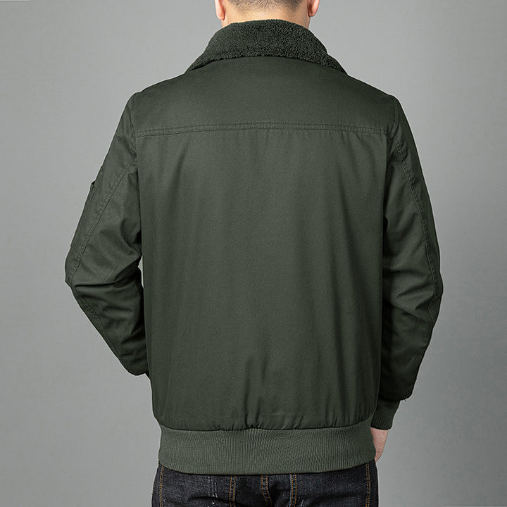 Men's Thermo Pilot Blouson with continuous teddy fleece, flap pockets, and sleeve organizer Mune Fashion