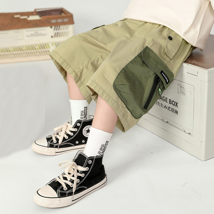 Unisex casual capri shorts with functional pockets Mune Fashion