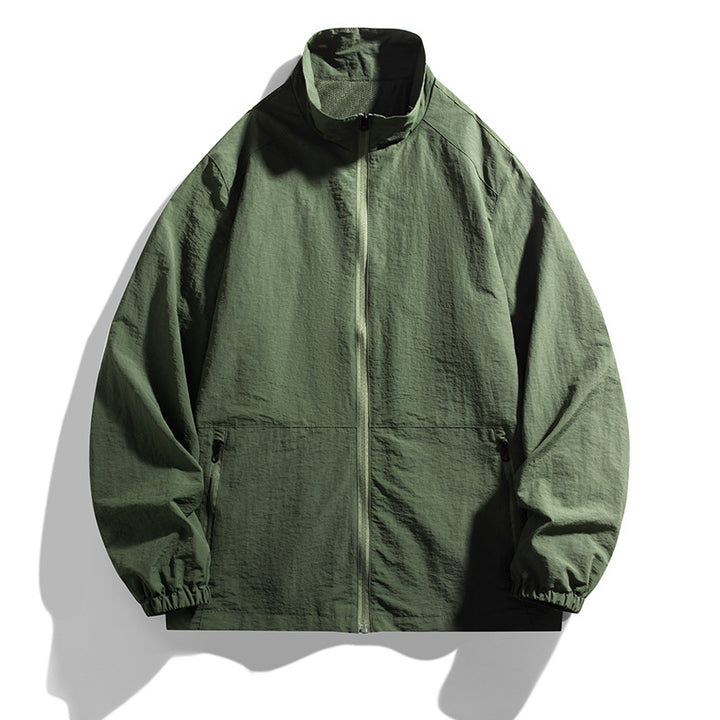 Men's Lightweight Transition Jacket with High Collar Mune Fashion 1787797801