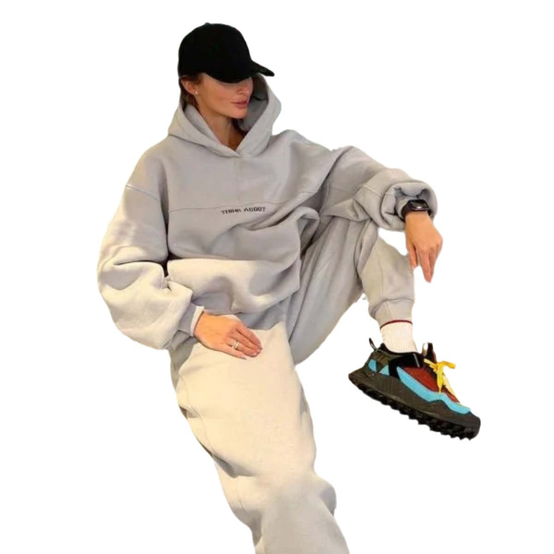 Unisex nan oversized hoodie and high-waisted jogger set Mune Fashion