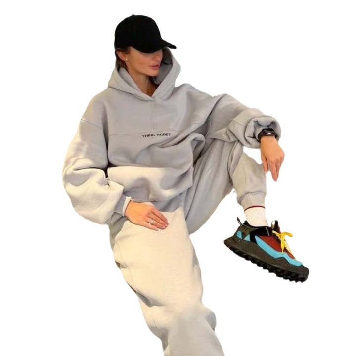 Unisex nan oversized hoodie and high-waisted jogger set Mune Fashion