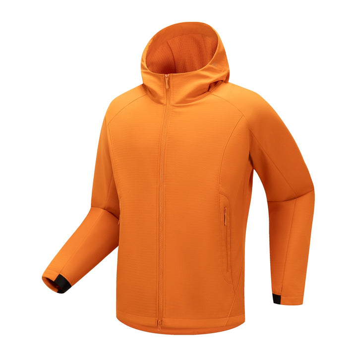Men's softshell functional jacket with insulation, hood & two-way zipper Mune Fashion