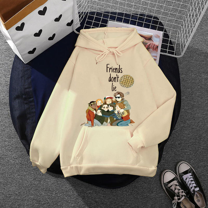 Women's statement hoodie in oversized fit with soft fleece lining and kangaroo pocket Mune Fashion