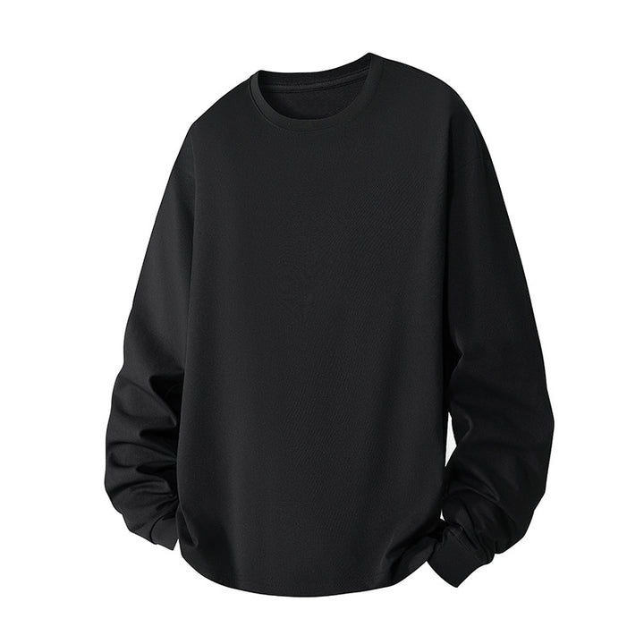 Men's oversized sweatshirt made of cotton blend with round neckline and ribbed cuffs Mune Fashion