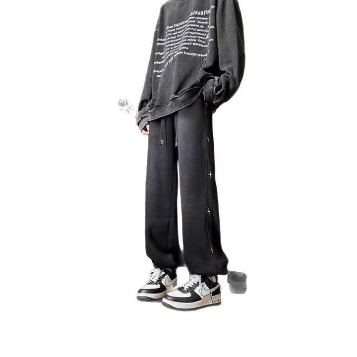 Women's Wide-Cut Jeans with Unique Mune Fashion Design