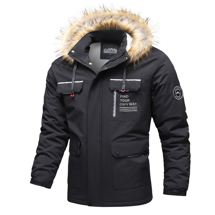 Men's Multifunctional Winter Jacket with Fur Collar Mune Fashion