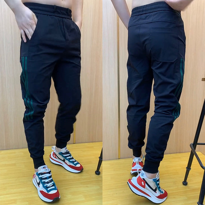 Men's Comfortable Casual Pants with Elastic Waistband Mune Fashion