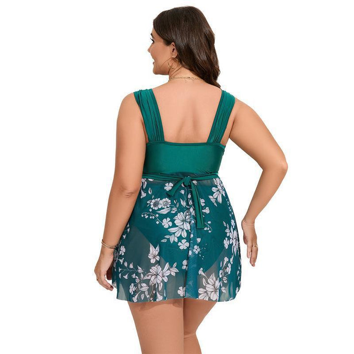 Ladies beach dress with transparent overlay Mune Fashion