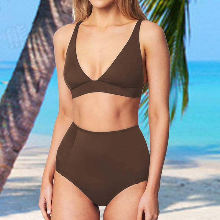 Women High-Cut Bikini with Flattering Cut Mune Fashion