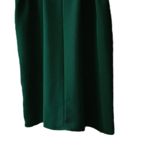 Ladies Elegant Short Sleeve Dress with Waist Belt Mune Fashion