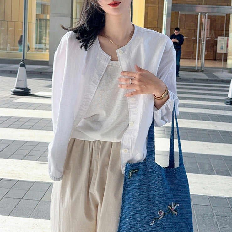 Women Casual Long Sleeve Blouse Mune Fashion