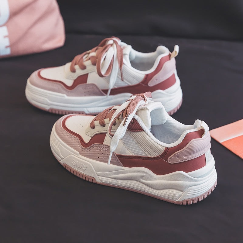 Women's Fashion Sneakers with Cushioned Sole and Breathable Upper Material Mune Fashion