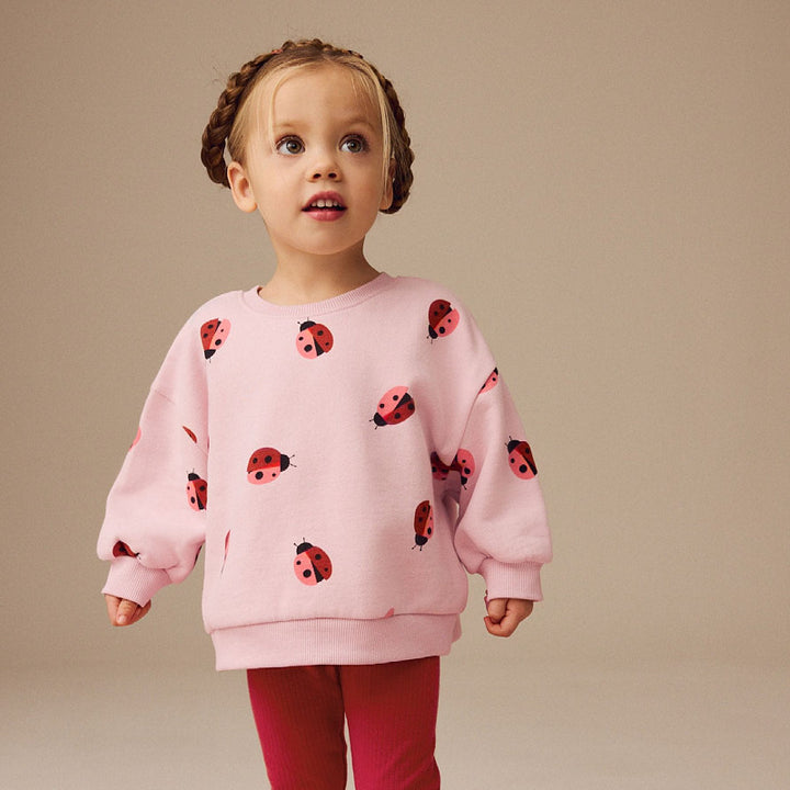 Girls sweatshirt with cheerful ladybug motif Mune Fashion