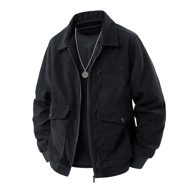 Men's Fashionable Cord Jacket with Practical Pockets Mune Fashion