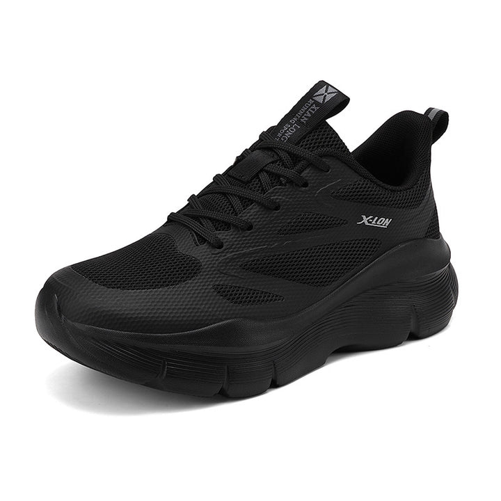 Women's trendy volume sneakers with breathable mesh, reinforcing overlays, and extra cushioned wedge sole Mune Fashion