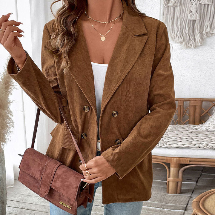 Ladies Elegant Cord Blazer Mune Fashion