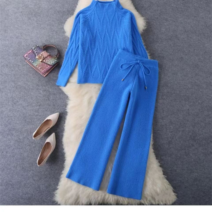 Women's Elegant Knit Top and Pants Set Mune Fashion