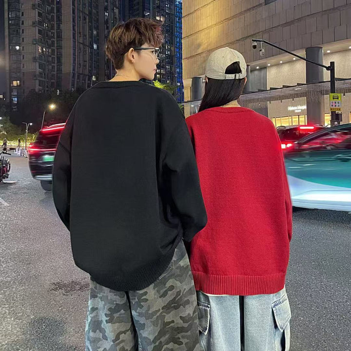 Women Oversized Knit Sweater Mune Fashion
