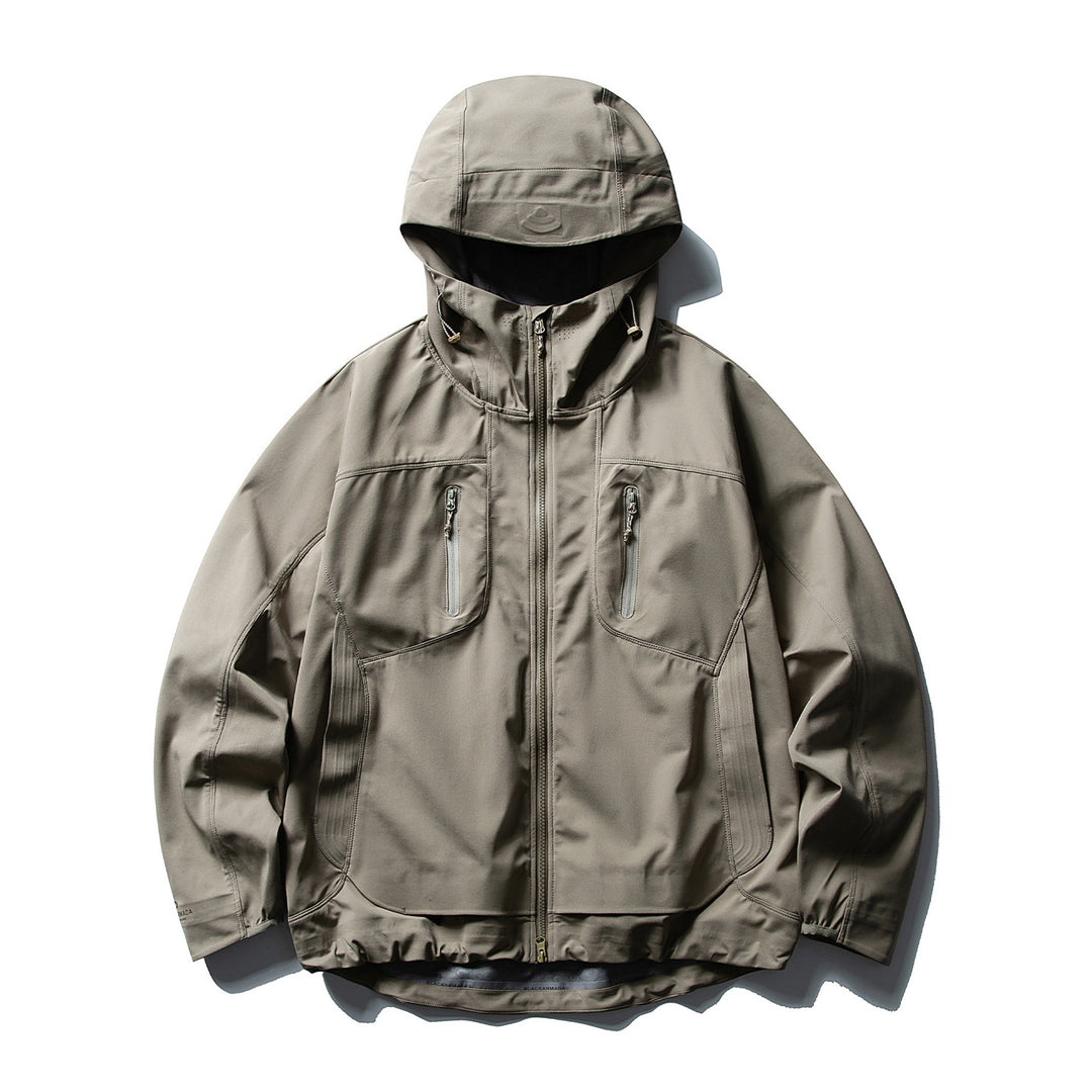 Women's water-repellent softshell jacket with hood and two-way zipper Mune Fashion