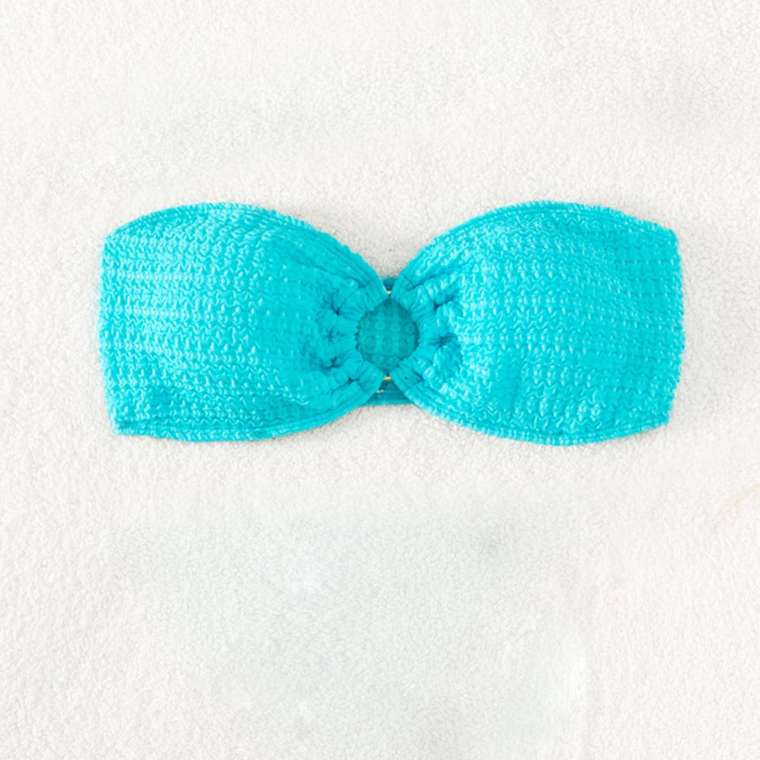 Women's bandeau bikini top with textured surface Mune Fashion
