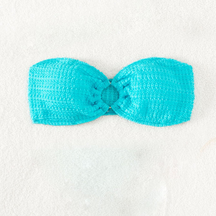 Women's bandeau bikini top with textured surface Mune Fashion