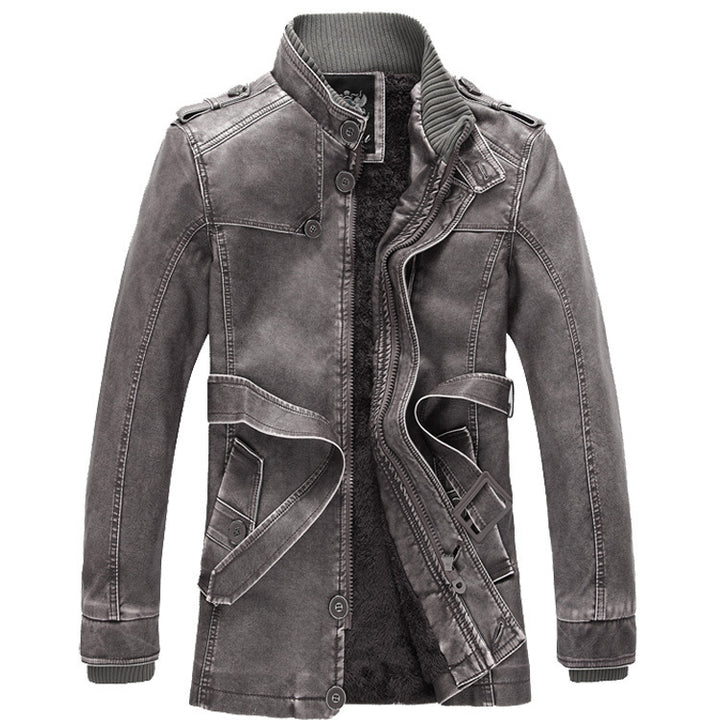 Men's utility parka with teddy lining and stand-up collar Mune Fashion