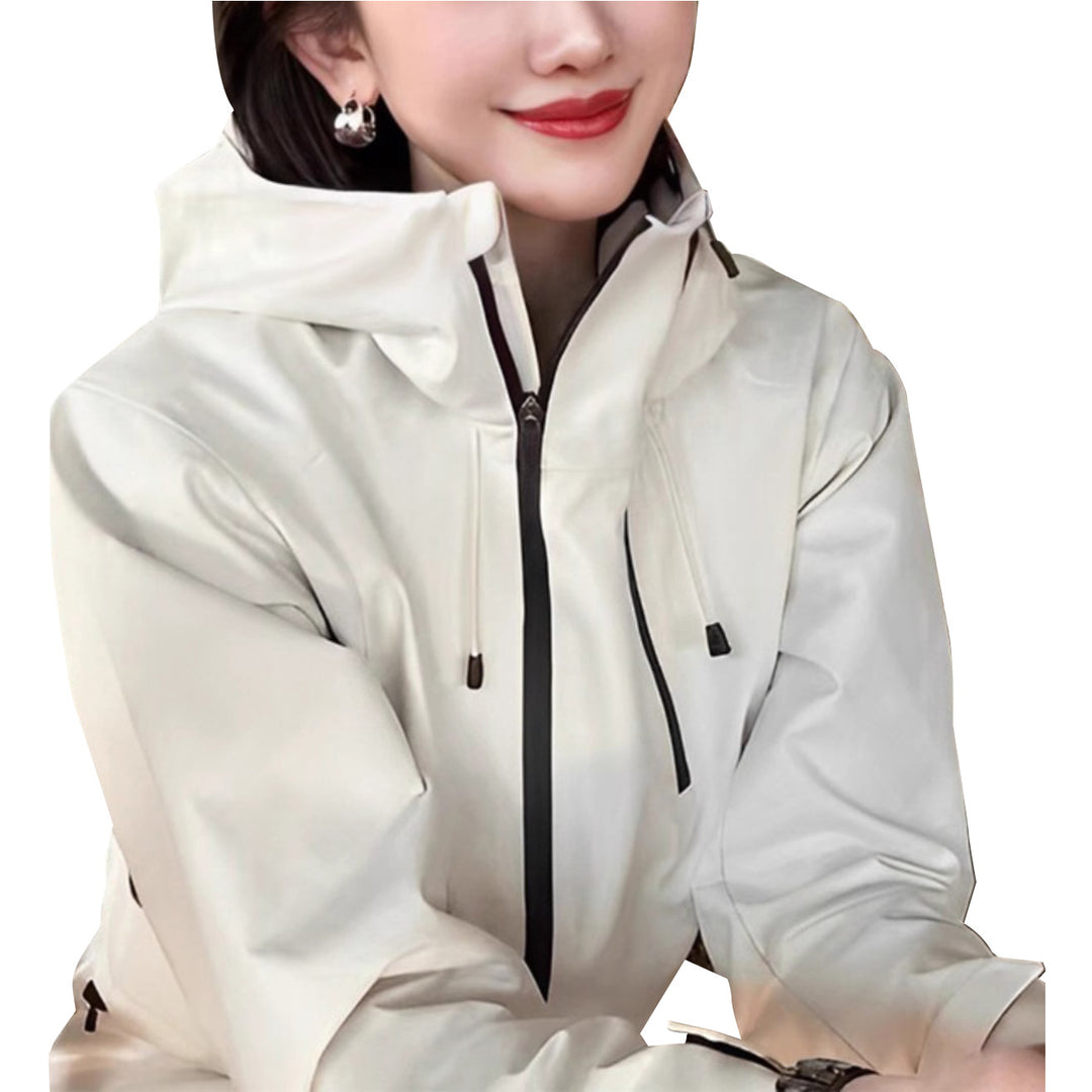 Women's Stylish Transitional Jacket with High Collar Mune Fashion